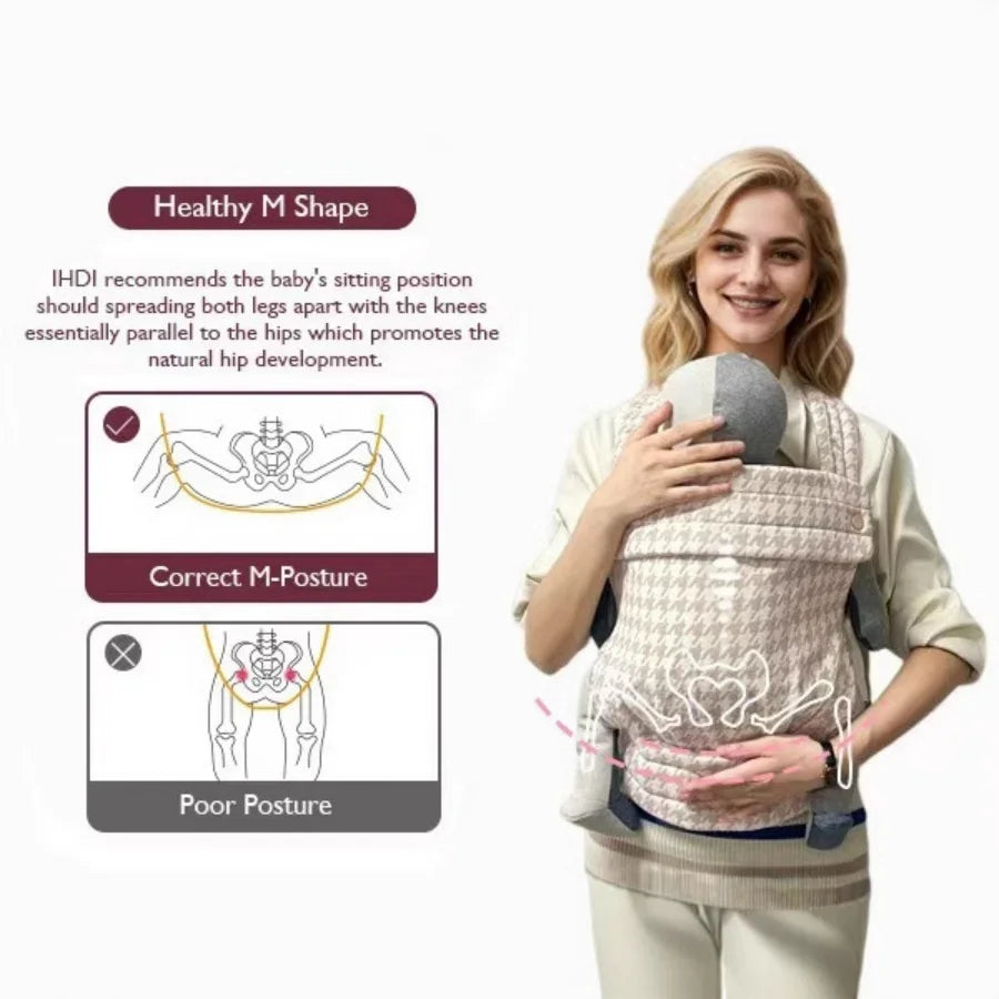 Bequeme Babytrage – Verstellbare Sling für Neugeborene & Kleinkinder
