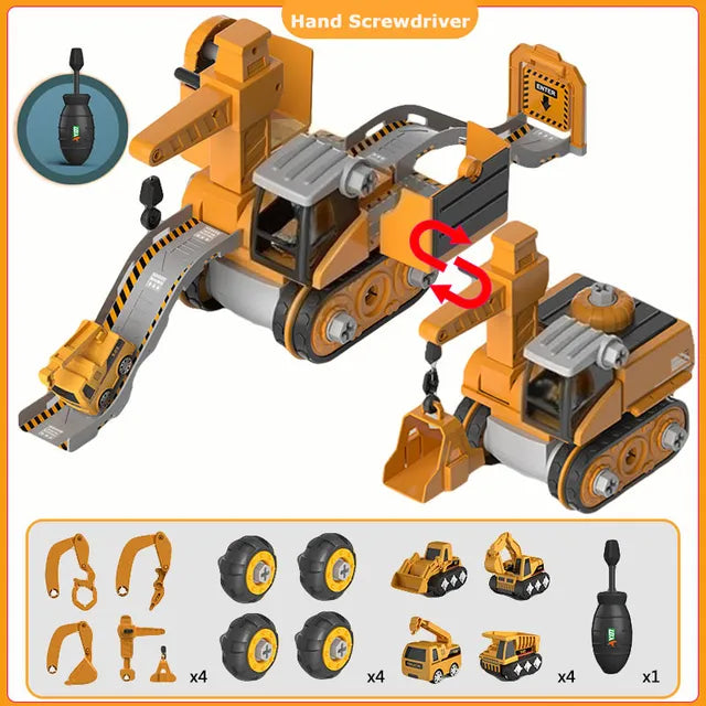 Constructo Set de Juego – Vehículos de Construcción Educativos e Interactivos para Niños
