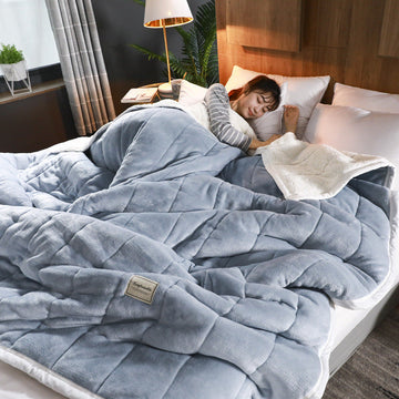 Melzano Ellena Luxe – Manta de forro polar de la de cordeiro quente para días de inverno acolledores