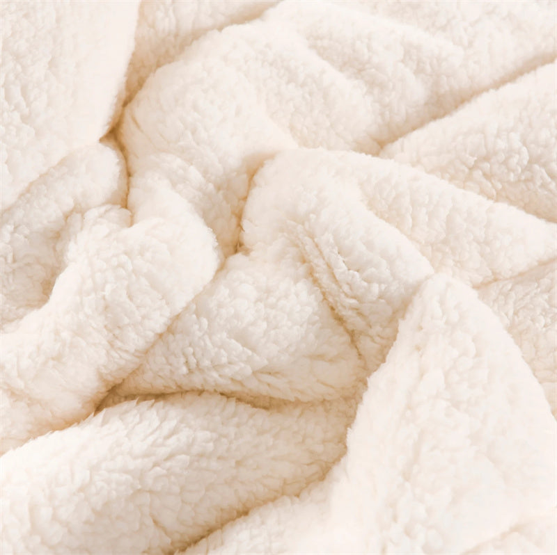Melzano Ellena Luxe – Manta de forro polar de la de cordeiro quente para días de inverno acolledores