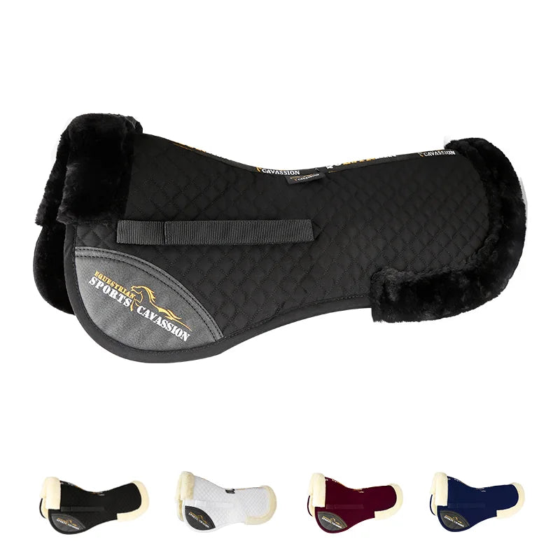 Equiform – Corrective half pad black with lining – comfort for horse & rider