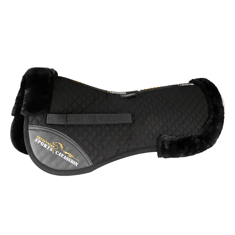 Equiform – Corrective half pad black with lining – comfort for horse & rider