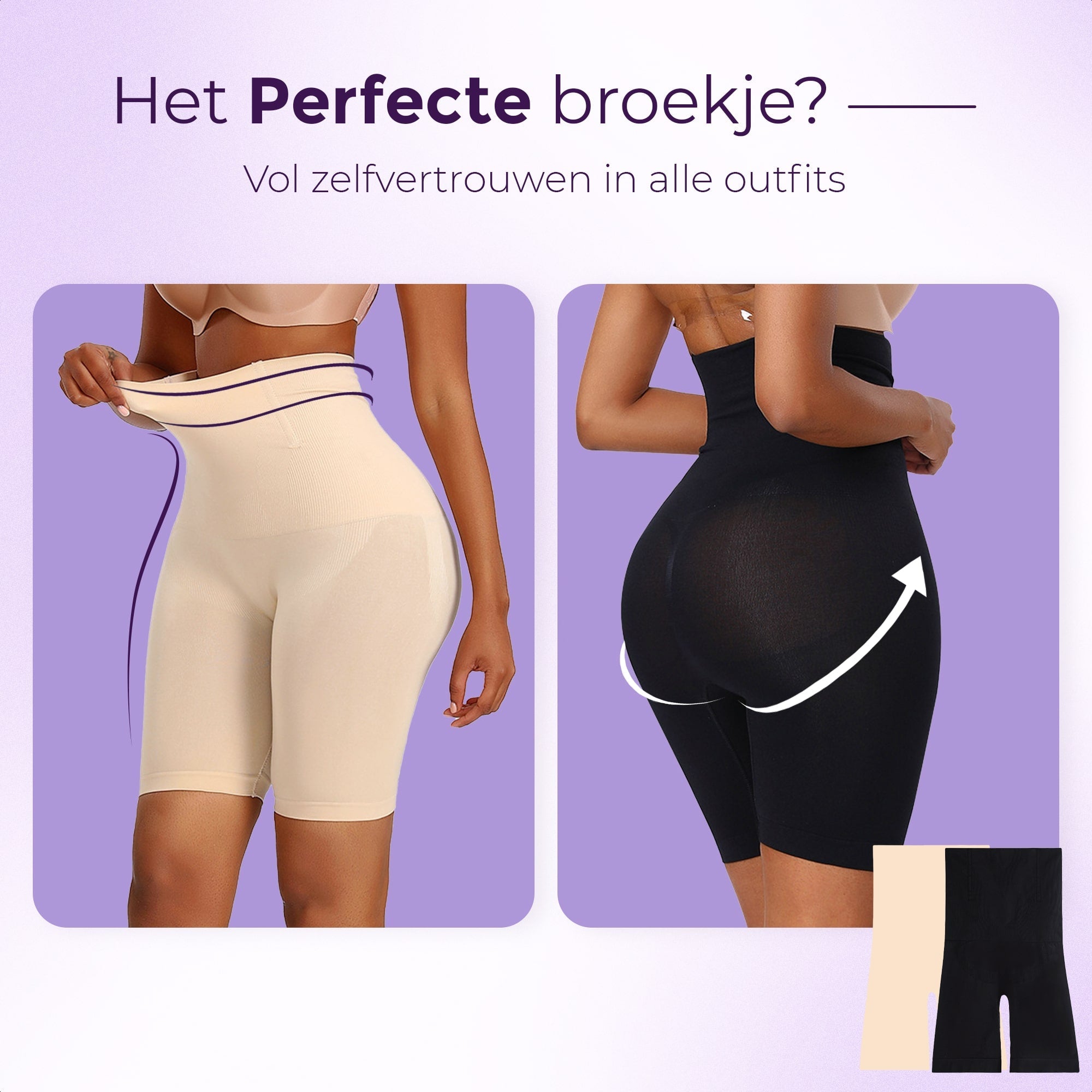 Shapetape – Shorts correctors amb cintura alta, sense costures – Roba interior femenina per a ús diari