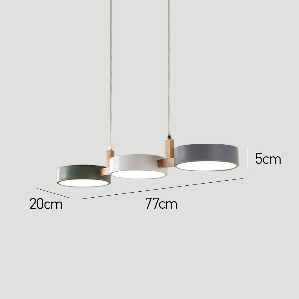 Nordura – Moderne zylindrische Pendelleuchte – mehrere LED-Lichtquellen