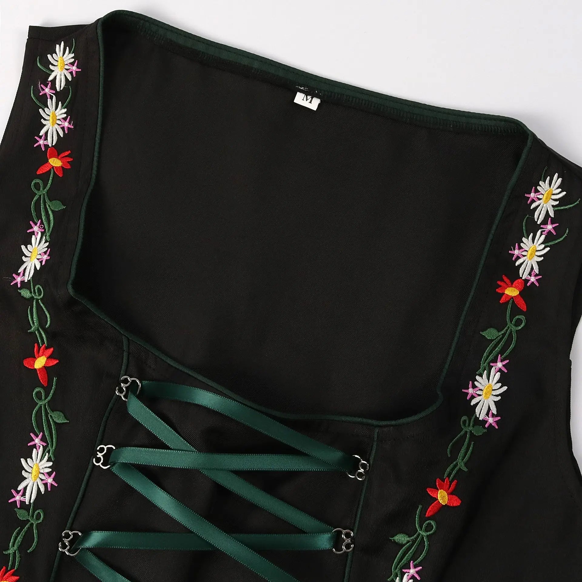 Alpengruss – Dames Dirndl Traditioneel Groen/Zwart – Voor Oktoberfest & Feesten