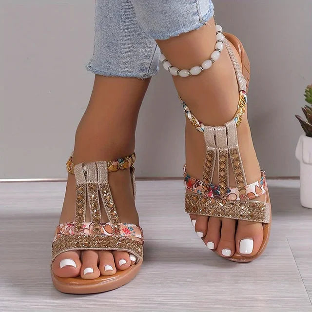 Dames Sandalen met Hak - Orthopedische Sleehak met Zachte Zool voor Comfort 0