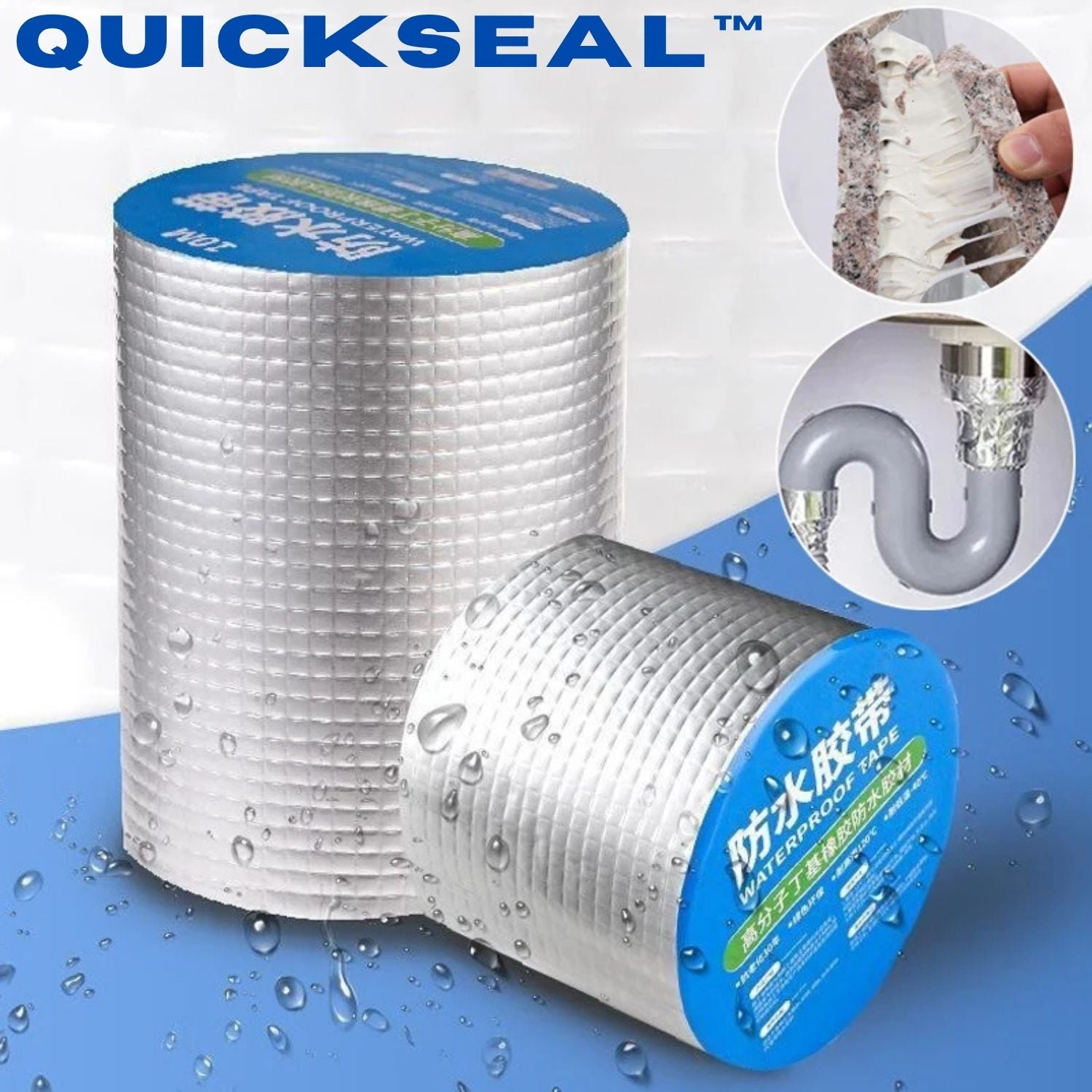 Dichtband Reparatur | Wasserdicht & Stark Haftend | Für Rohr & Dach | QuickSeal Vestragear