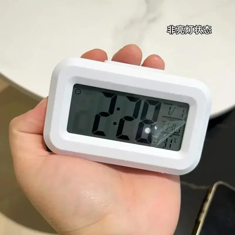 Timalux – Reloj despertador LED digital con función de repetición y temperatura – dormitorio y escritorio