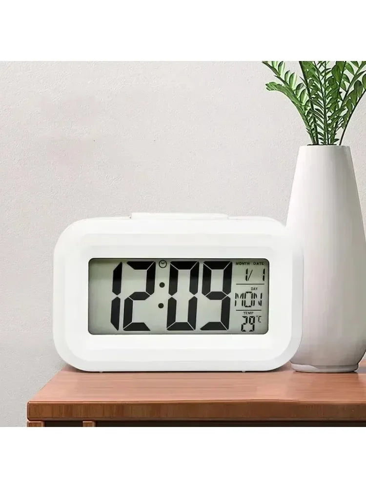 Timalux – Reloj despertador LED digital con función de repetición y temperatura – dormitorio y escritorio
