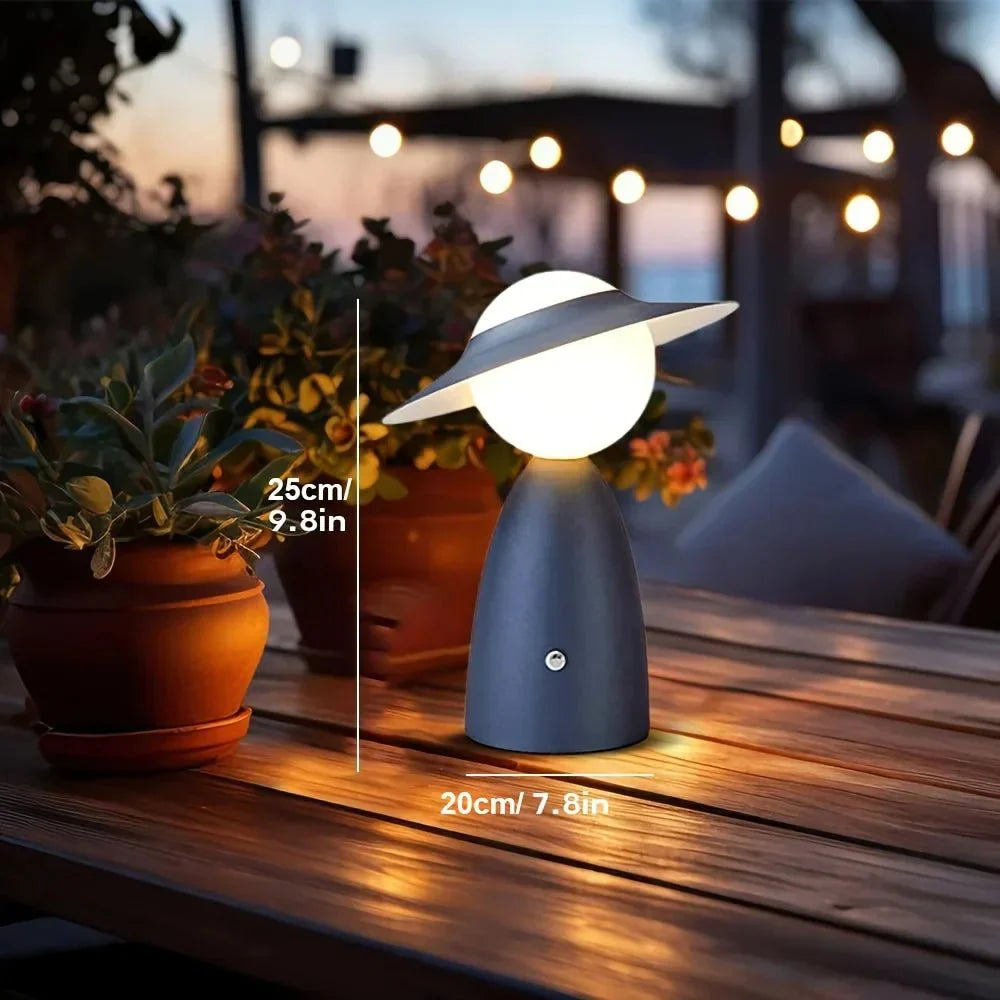 LumoCharge – Lámpara de carga LED sen fíos | Luz cálida e deseño moderno