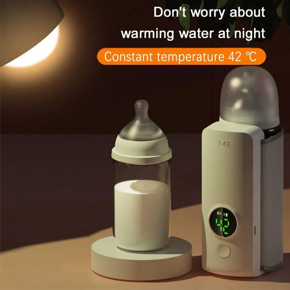Draadloze Draagbare Flessenwarmer voor Onderweg met Temperatuurregeling 1