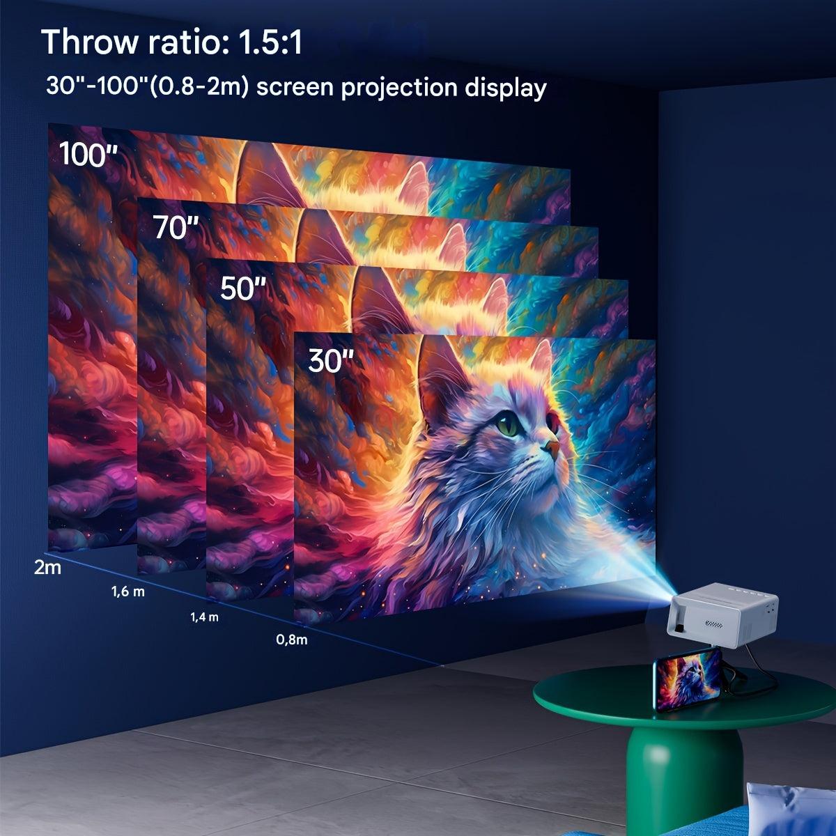 Draagbare Mini LED-projector met HDMI en USB, voor Films en Presentaties 3