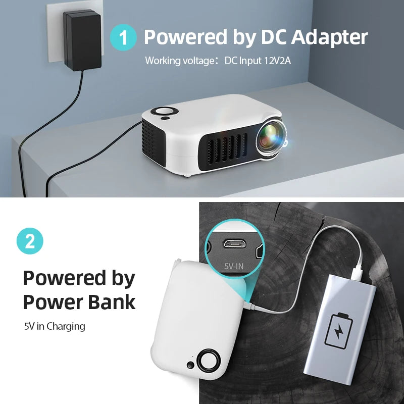 Draagbare Mini Projector met 1080P en 4K Ondersteuning voor Thuisbioscoop 4