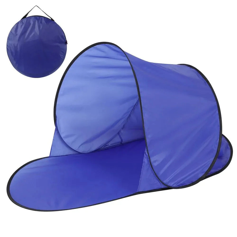 Draagbare Pop-Up Strandtent met UV-Bescherming voor Buitengebruik, Compact en Waterbestendig 9