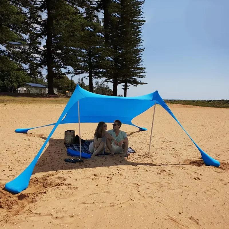 Draagbare Strandtent met UPF50+, Waterdicht en Winddicht voor 3-4 Personen 4