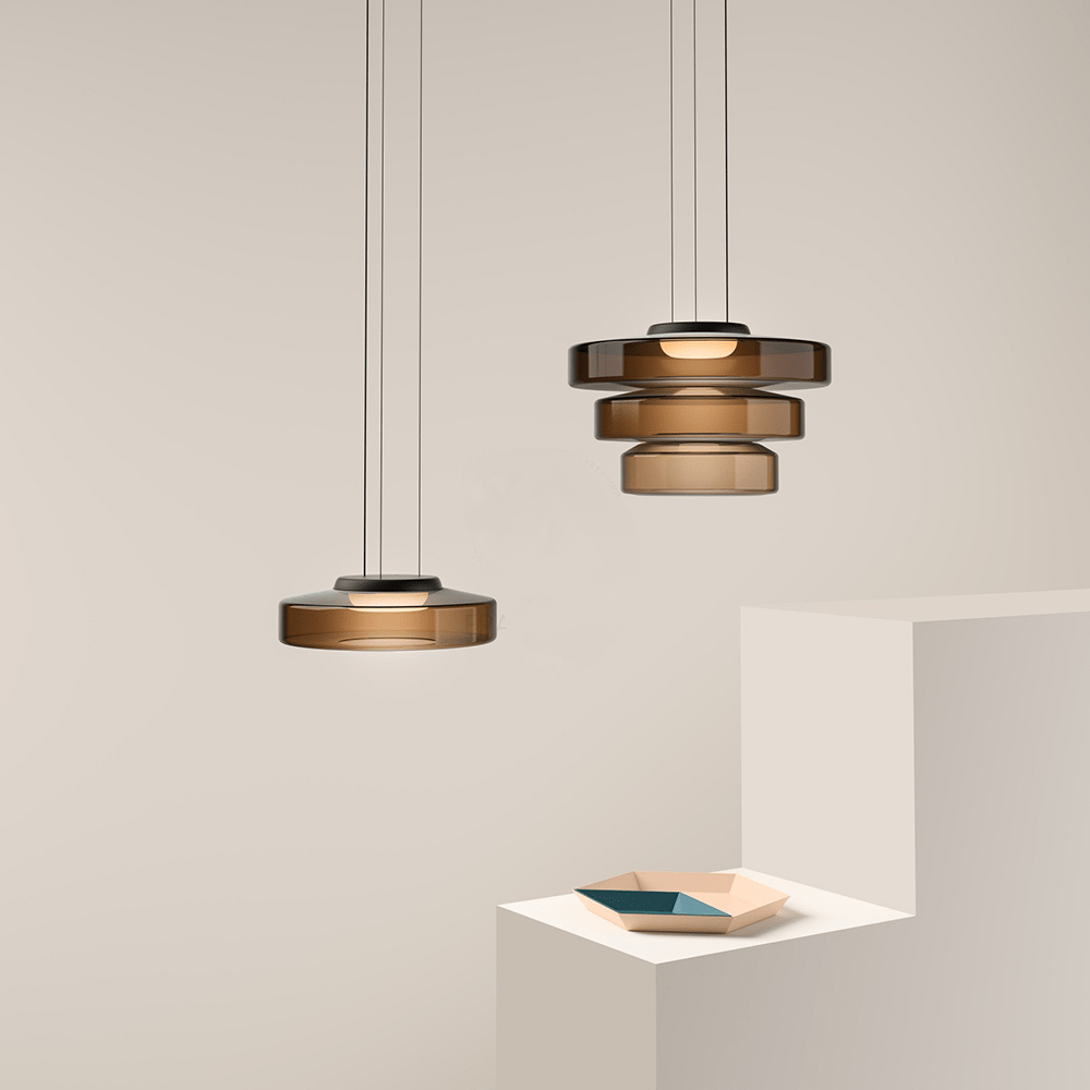 AuroraLicht – Lámpara colgante de vidro Bauhaus | Deseño moderno e axustable