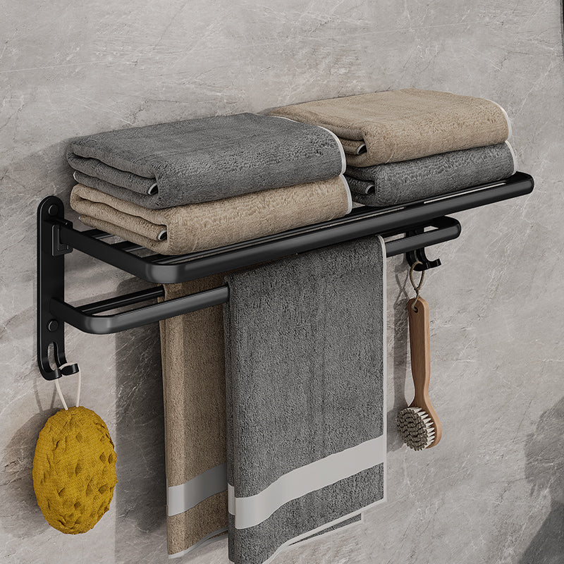 EasyTowel Schwarzes Klappbares Handtuchregal