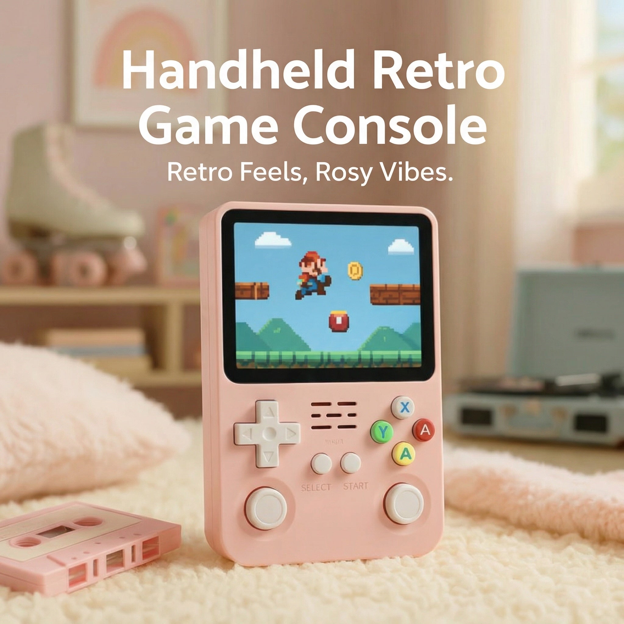 Consola de Juegos Retro Portátil – Pantalla IPS, Doble Palanca y Opción de 64GB/128GB