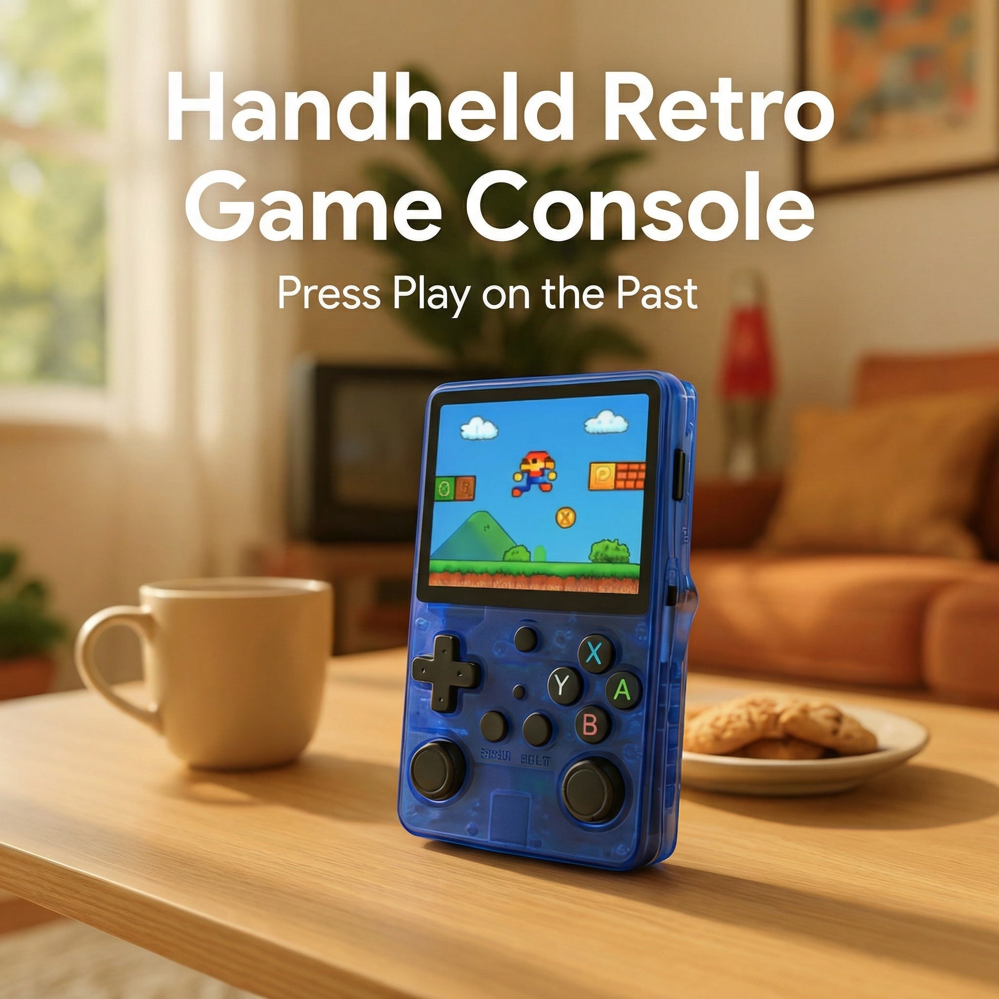 Consola de Juegos Retro Portátil – Pantalla IPS, Doble Palanca y Opción de 64GB/128GB