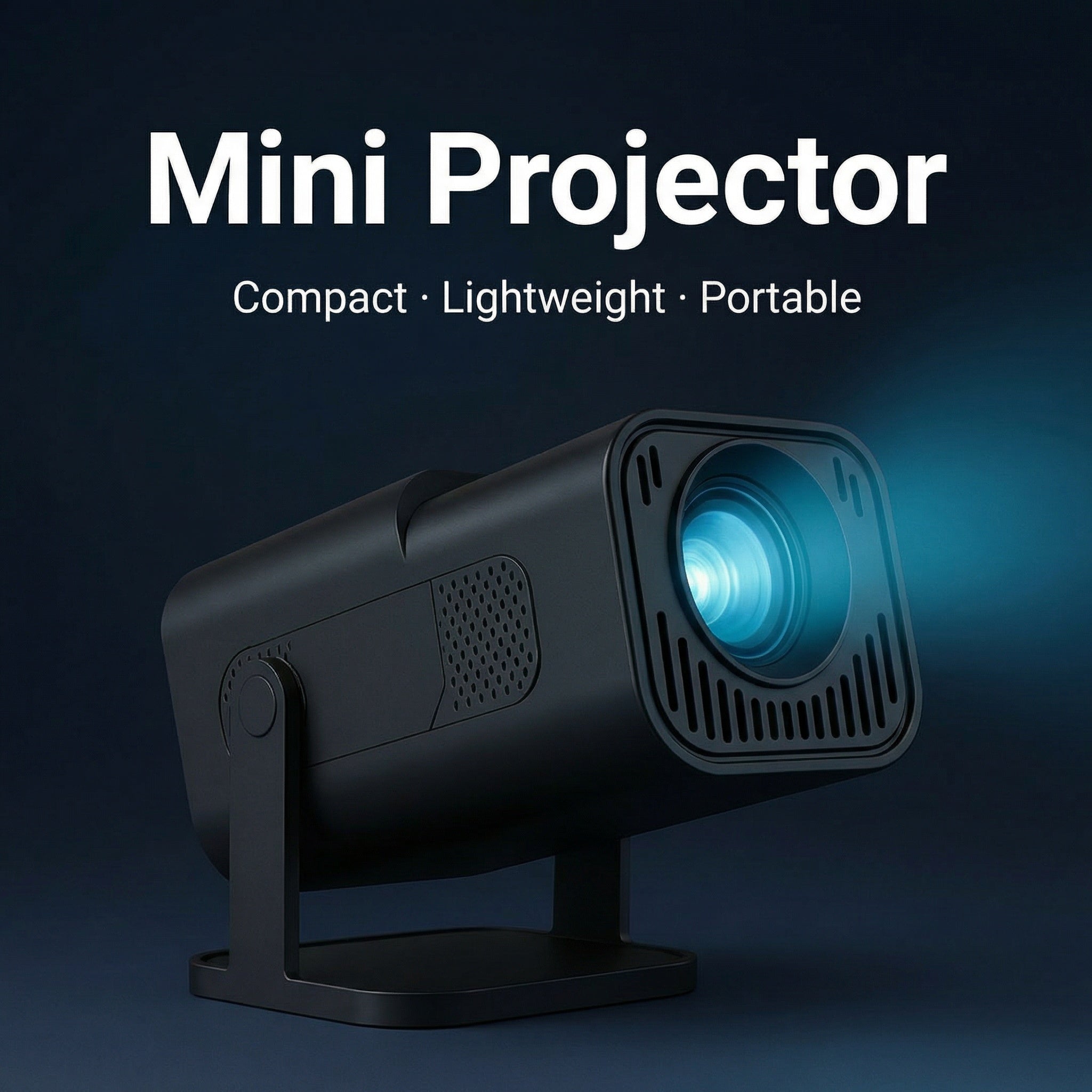 Mini Beamer – 1080p Projectie, Draadloze Schermspiegeling & Ingebouwde Speaker