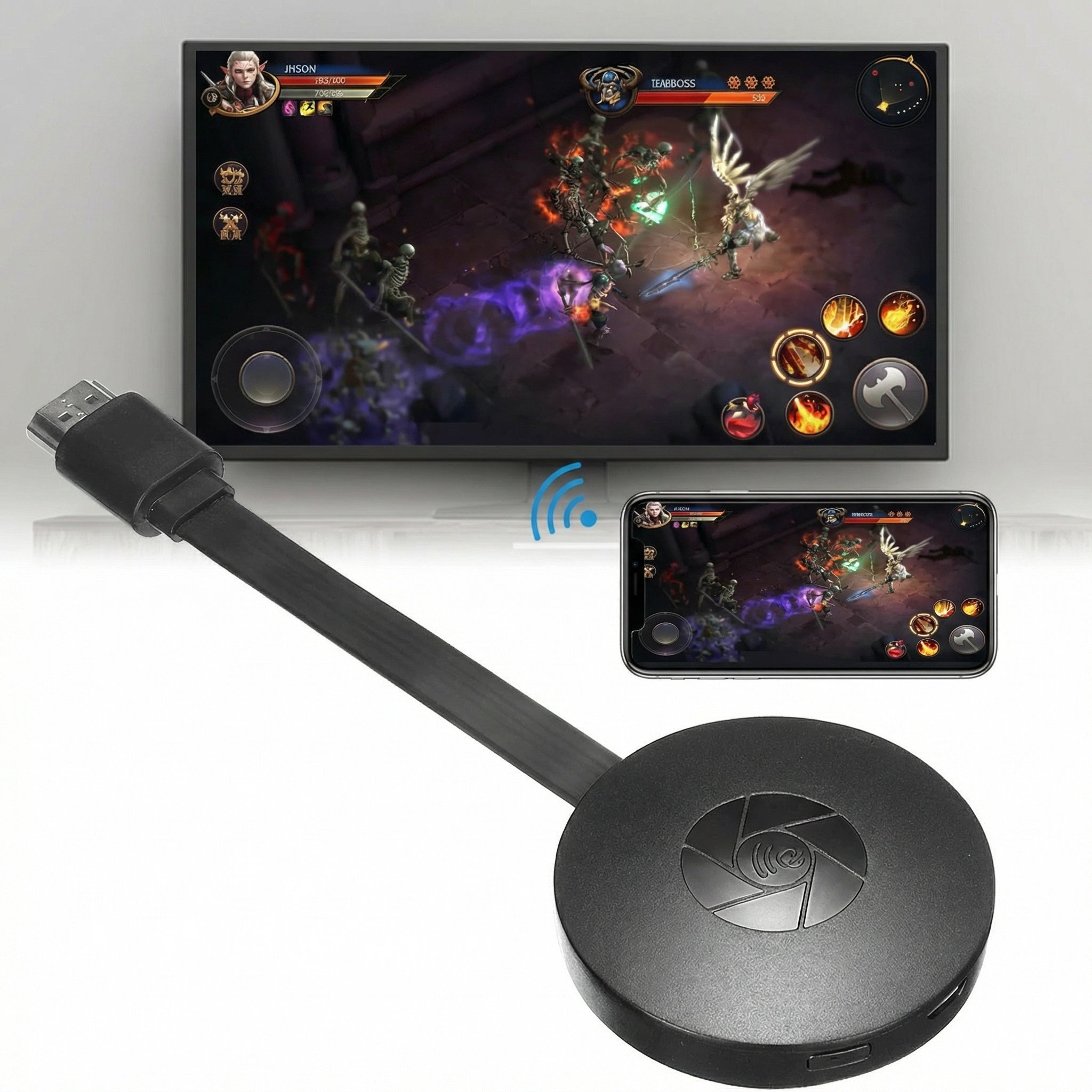 WiFi HDMI Dongle – 1080p Schermspiegeling, Draadloos Streamen & Snelle Installatie