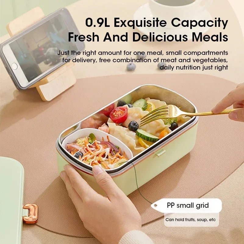 Elektrische Lunchbox – 900 ml RVS Bak met 36W Verwarming 4