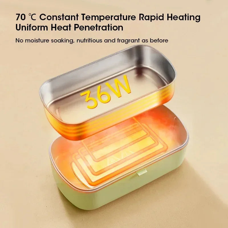 Elektrische Lunchbox – 900 ml RVS Bak met 36W Verwarming 5
