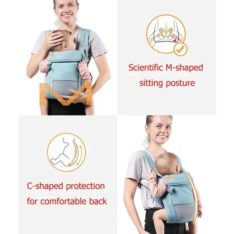 Ergonomische Babytrage – Multifunktionale Slingwrap für Neugeborene & Kleinkinder