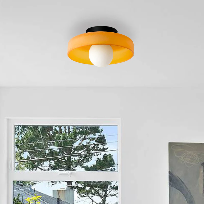 Culina – Ronde flush plafondlamp – Glasdesign voor keuken & interieur