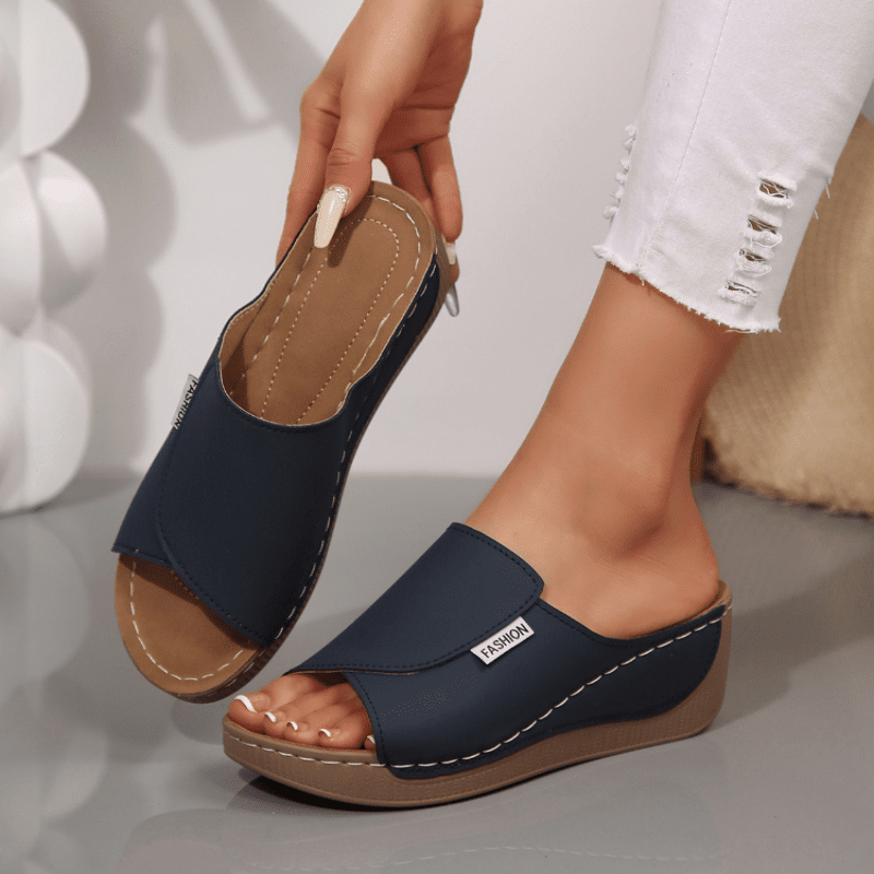 Dames comfort sandalen – Lichte slippers met zachte zool en brede band
