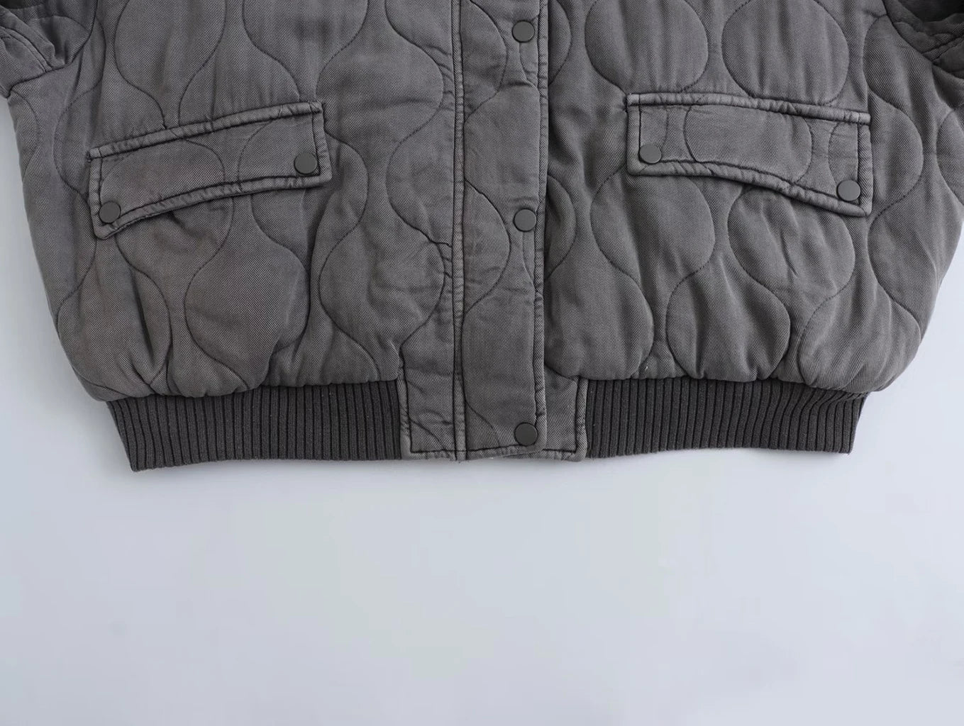 Kaccey Gray Bomber Jacket Women – Loose, Trendy & Comfortable