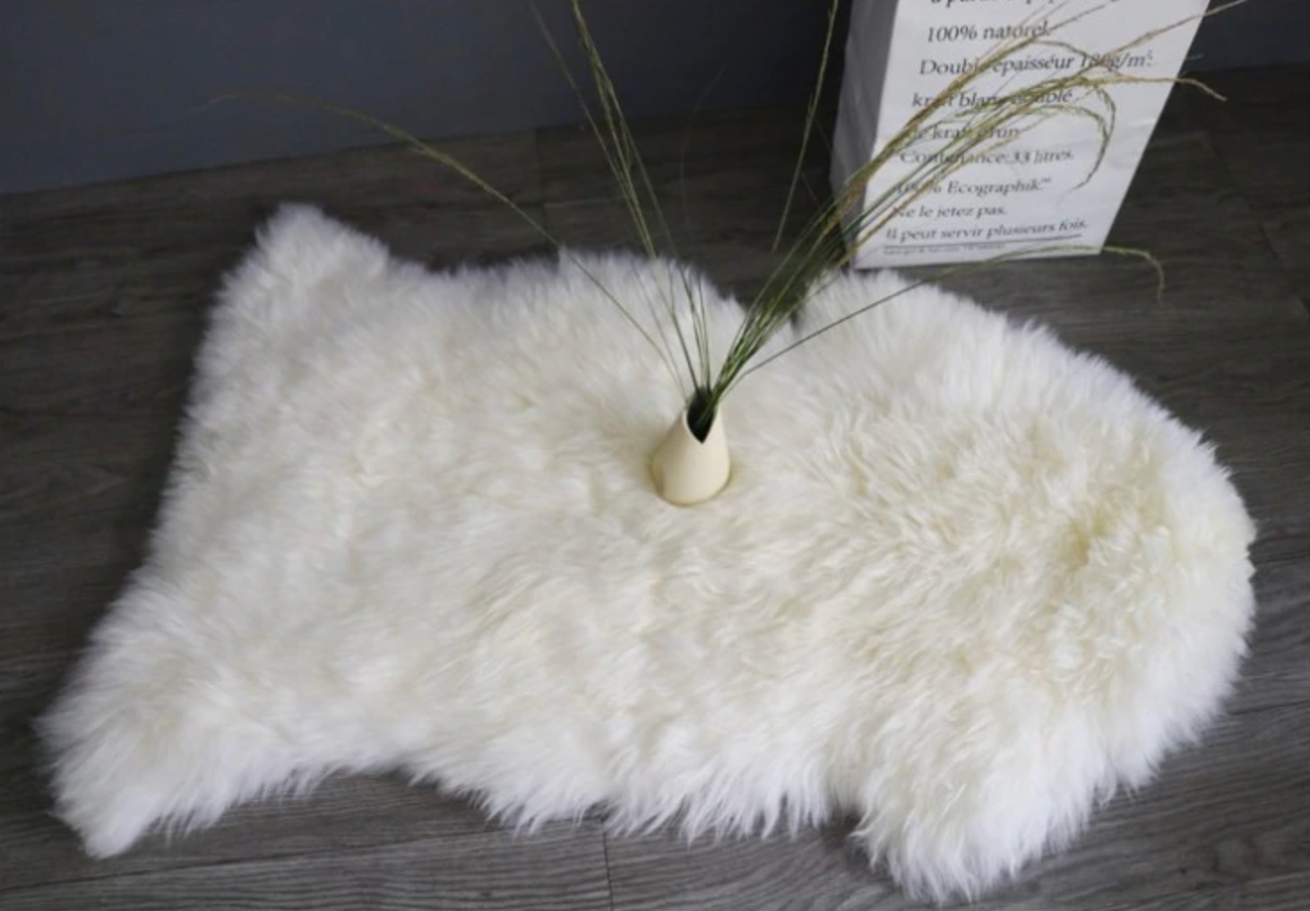Furora Home – Kunstbont Plaid & Vloerkleed, wit, veelzijdig design