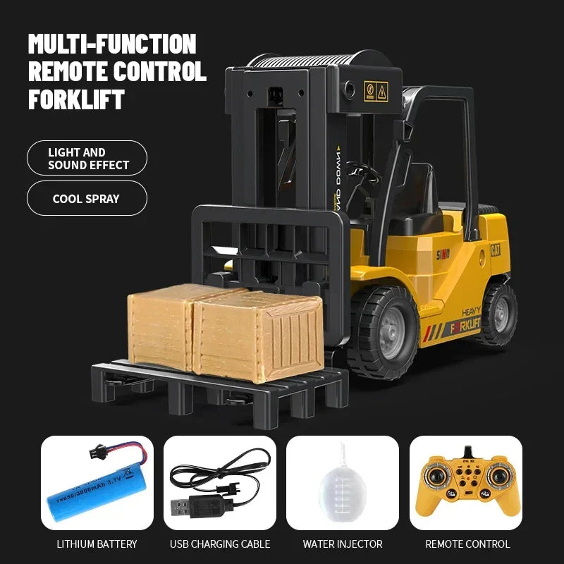 LiftForce – Carretilla elevadora RC con 6 funcións e batería recargable