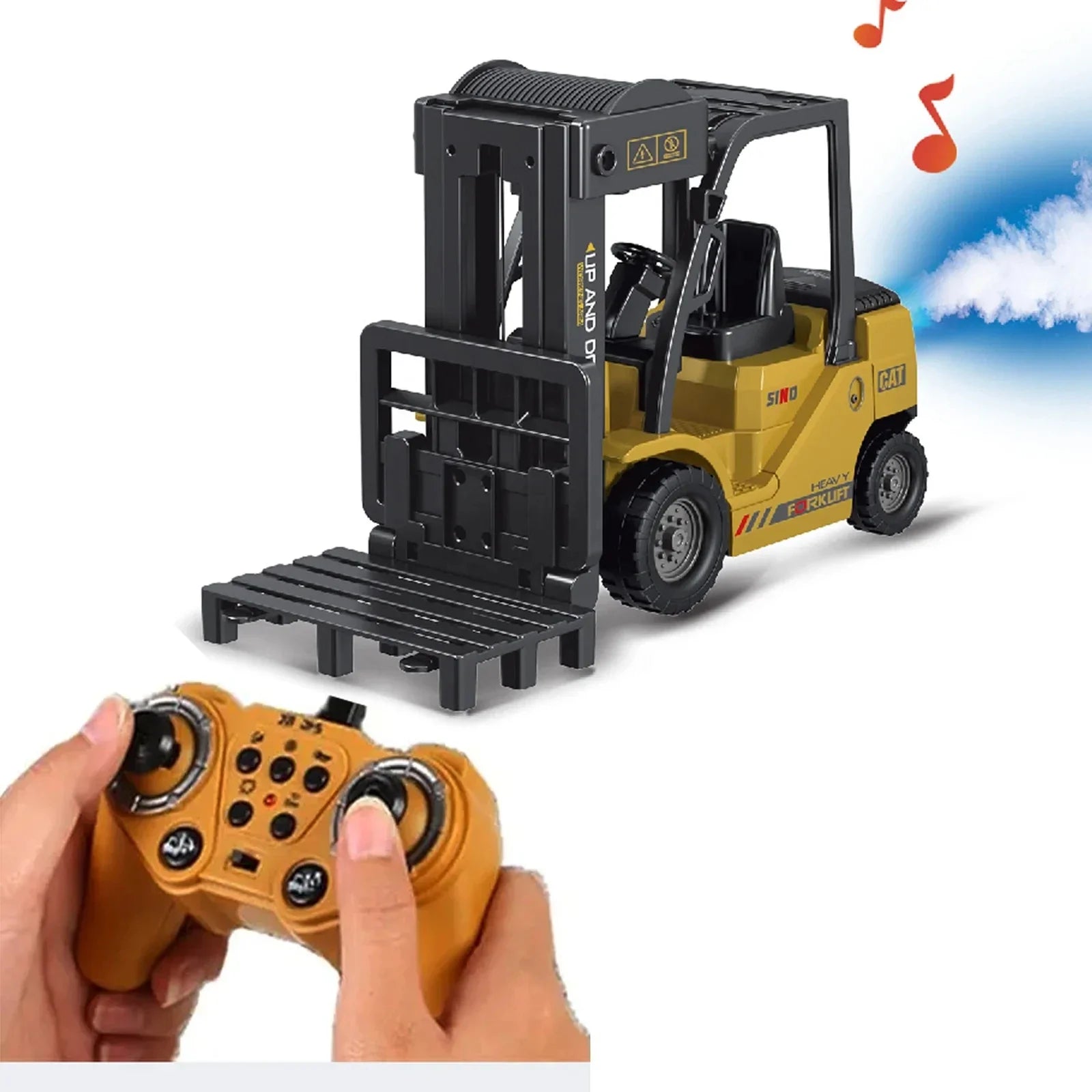 LiftForce – Carretilla elevadora RC con 6 funcións e batería recargable