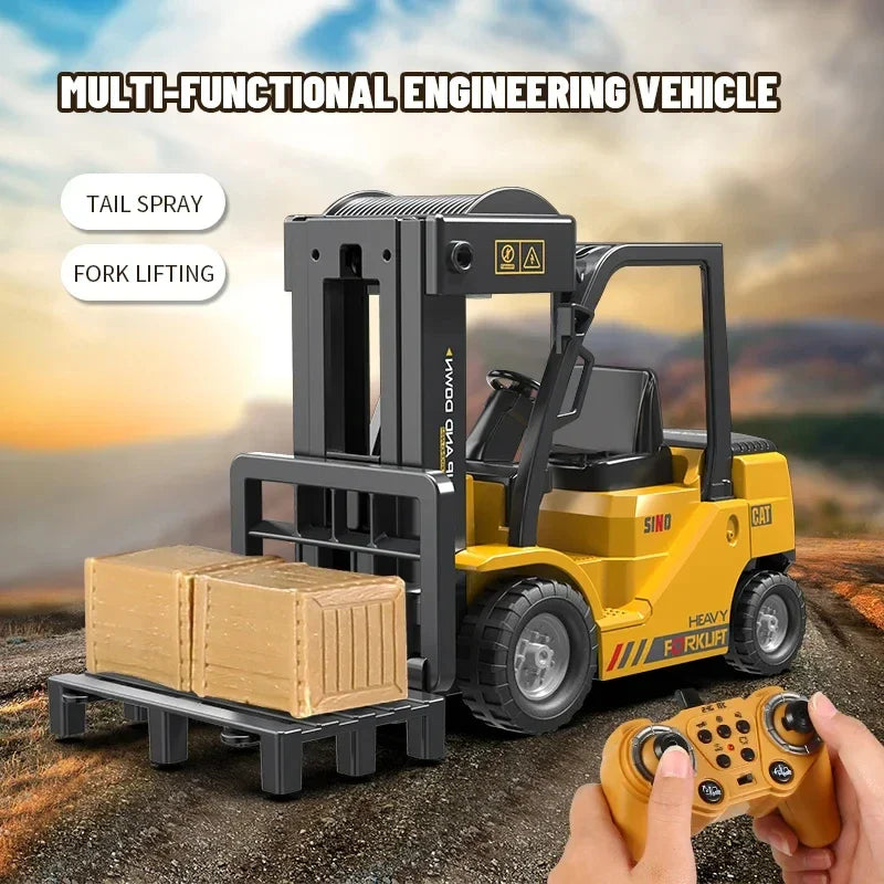 LiftForce – Carretilla elevadora RC con 6 funcións e batería recargable