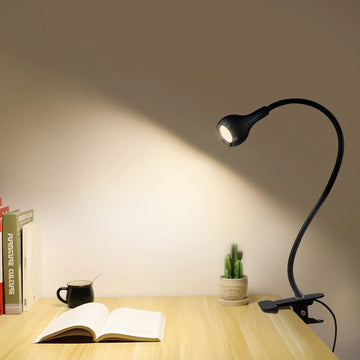 Luminix – lámpara de lectura LED USB flexible 1W – para cama, portátil y oficina