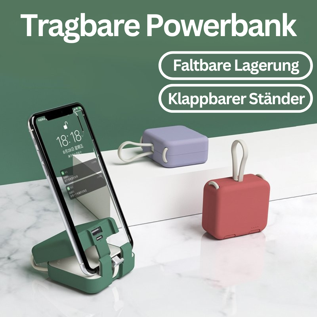 FoldCharge Powerbank Plegable – Compacto e Sempre Cargado