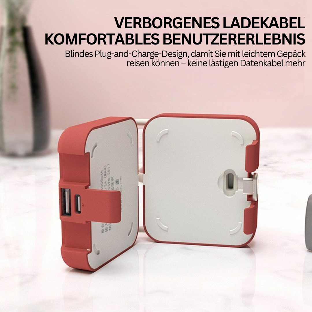 FoldCharge Powerbank Plegable – Compacto e Sempre Cargado