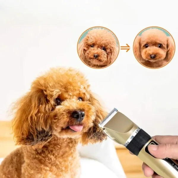 SilentPaws – Set de recortadora de pelaje inalámbrica y silenciosa – para perros y mascotas