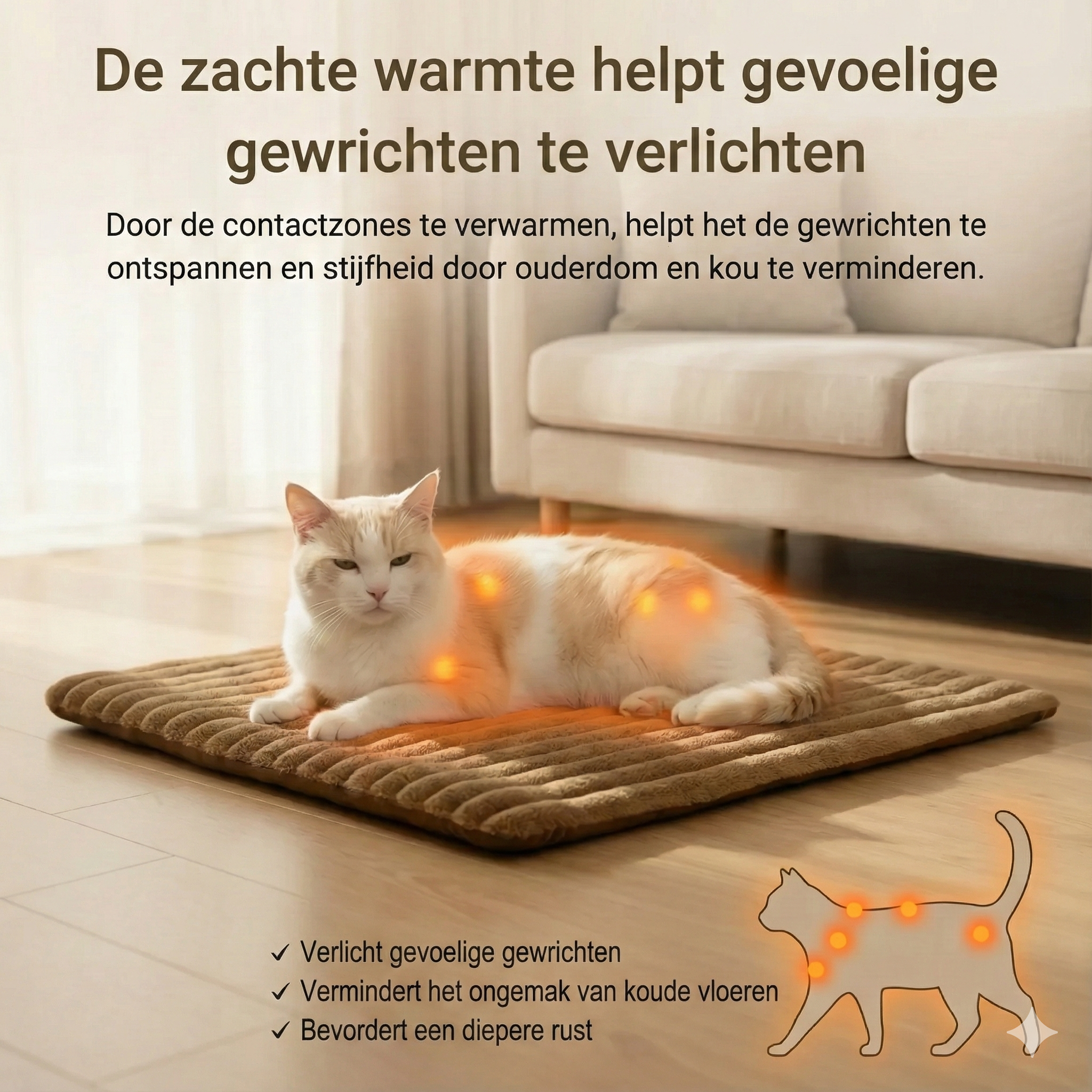 Zeg vaarwel tegen koude vloeren – geef je huisdier heerlijke, natuurlijke warmte