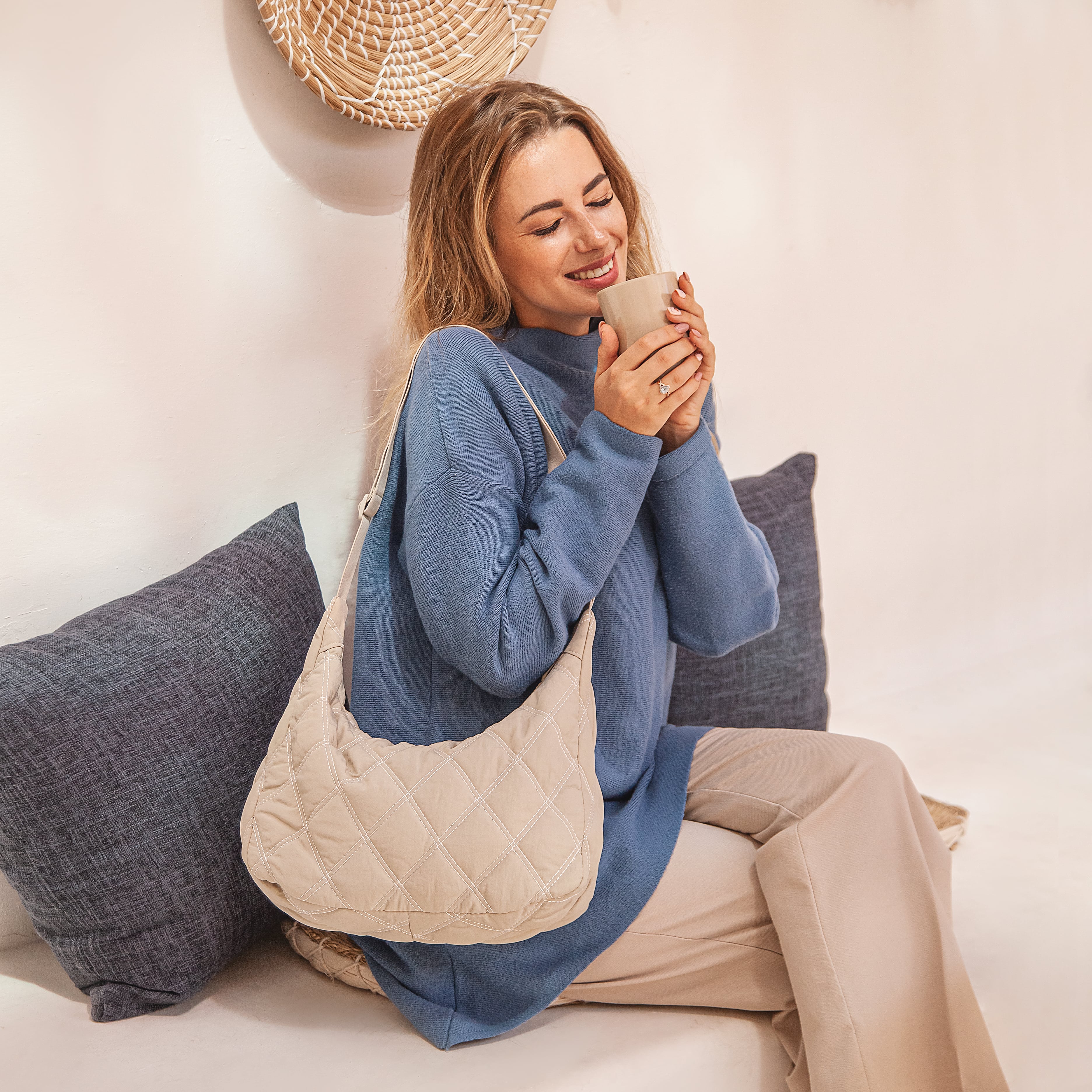 Revalki Quilted Puffer Bag