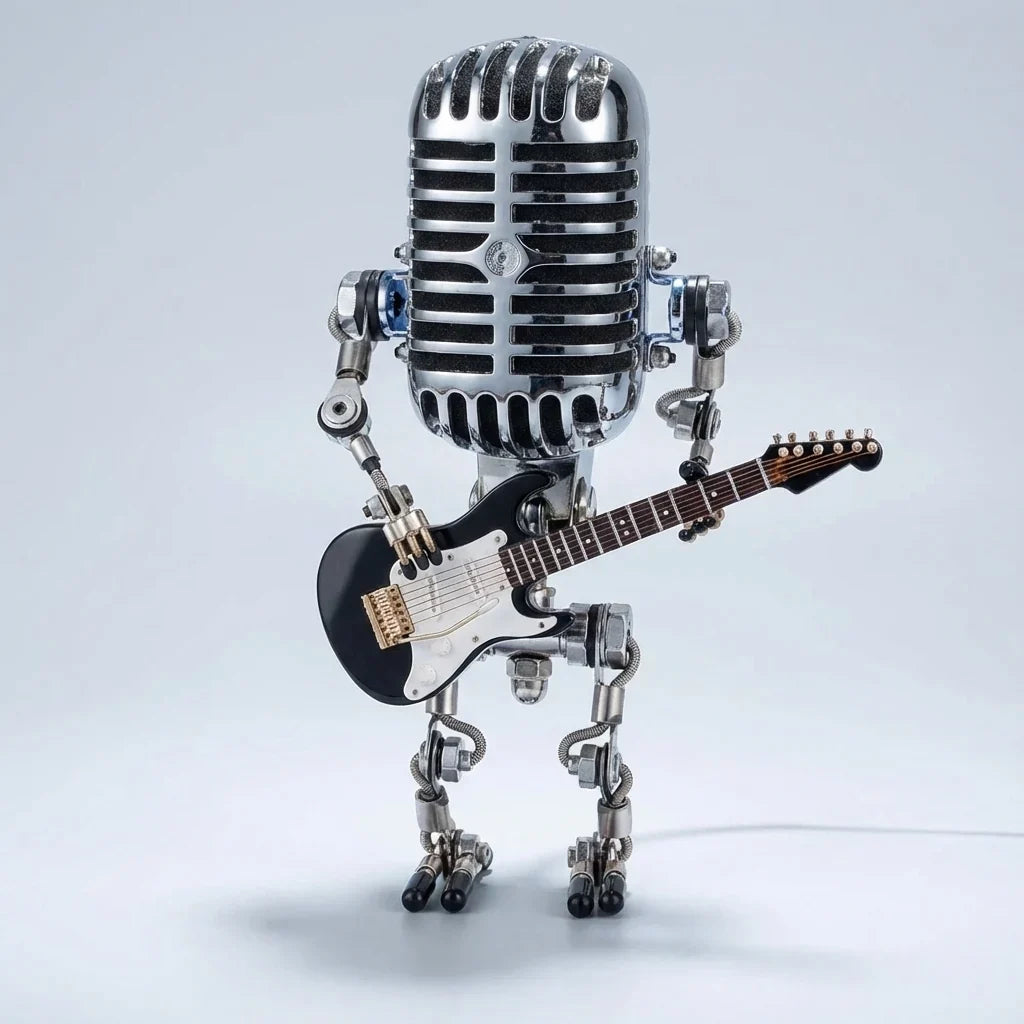 Guitar Themed Table Lamp - StrumBot 2
