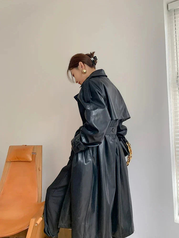 Romaniaz Leren Chaqueta para Dama | Look de Cuero Atemporal con Detalles Elegantes