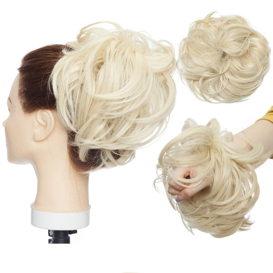 Coletero para cabello moño despeinado