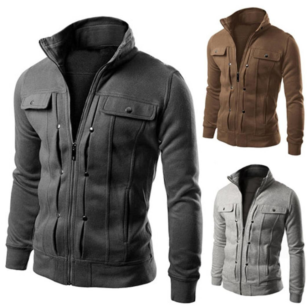 Herren Zip-Up Jacke | Stehkragenjacke  