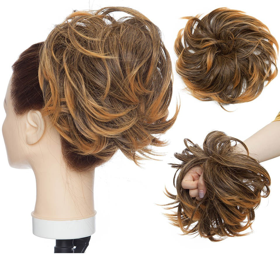 Coletero para cabello moño despeinado