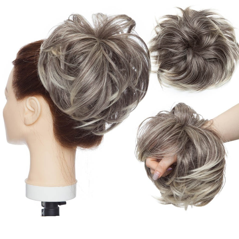 Coletero para cabello moño despeinado