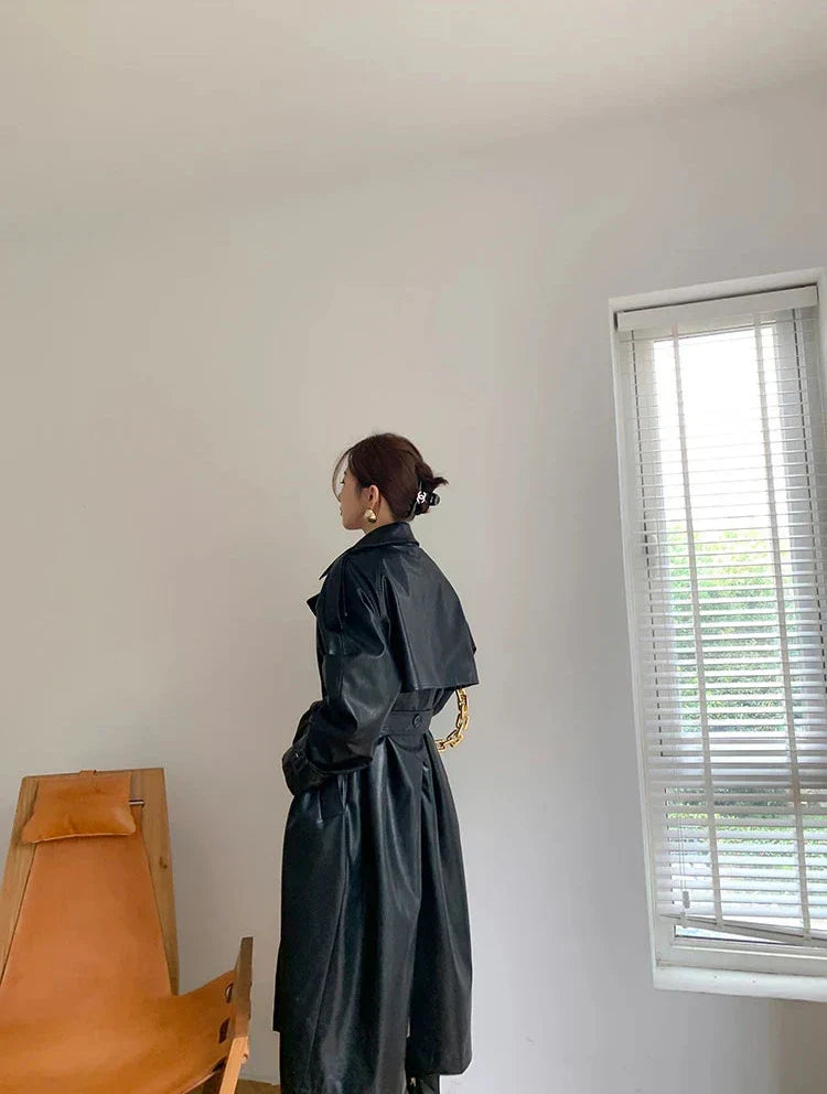 Romaniaz Leren Chaqueta para Dama | Look de Cuero Atemporal con Detalles Elegantes