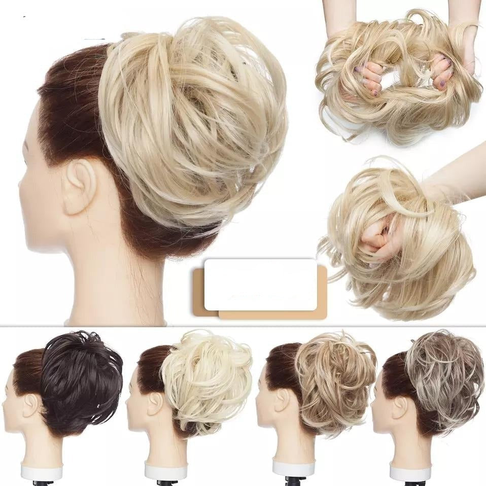 Coletero para cabello moño despeinado