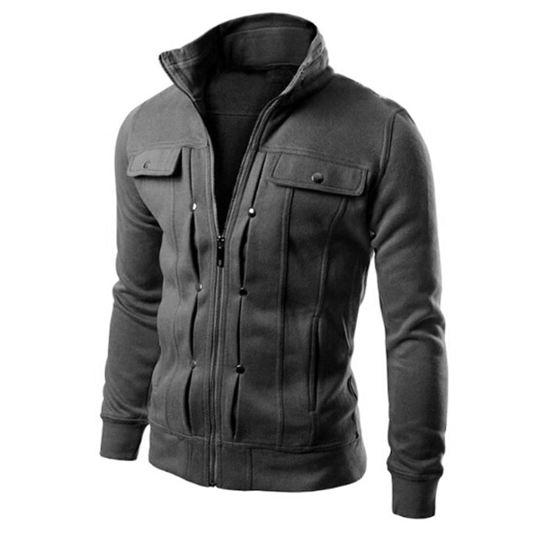 Herren Zip-Up Jacke | Stehkragenjacke  